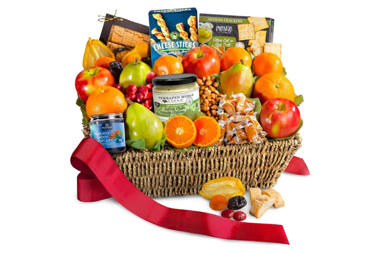 A produce gift basket is one of the great California gifts for foodies