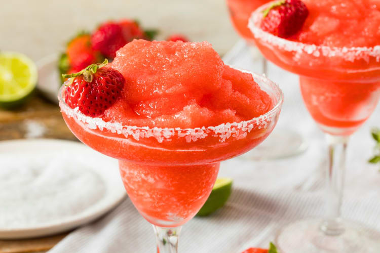 Frozen strawberry drinks