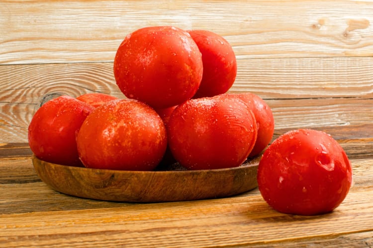 Frozen whole tomatoes