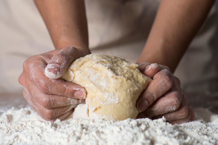 You can freeze bread dough in pre-portioned amounts for easy use later.