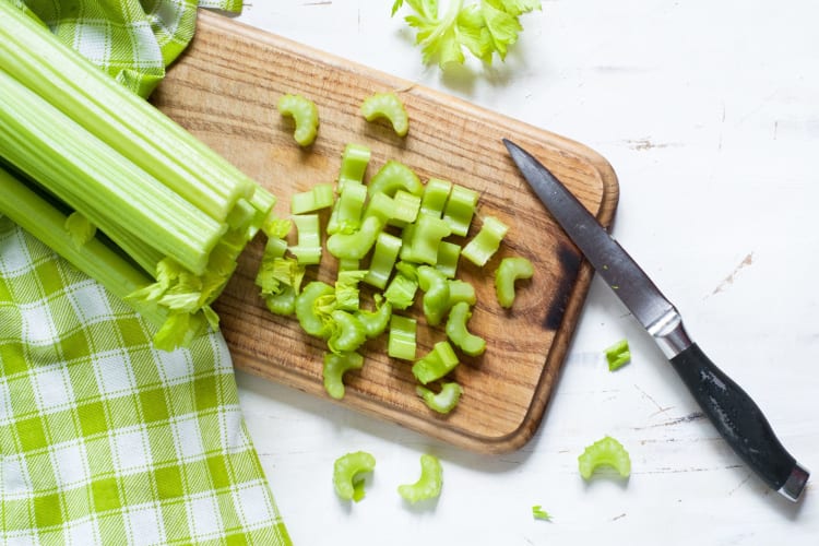 You can freeze celery chopped into smaller pieces, saving you time when you come to use it later.