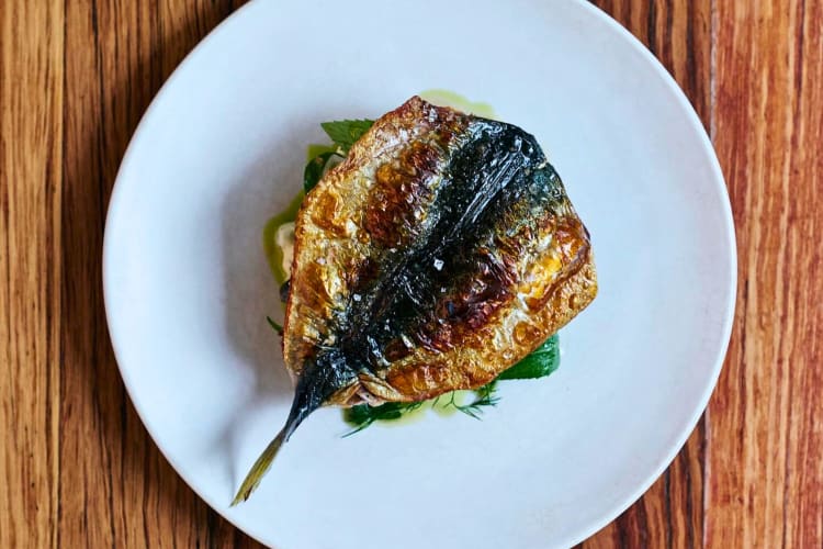 An upscale meal from a Canberra restaurant.