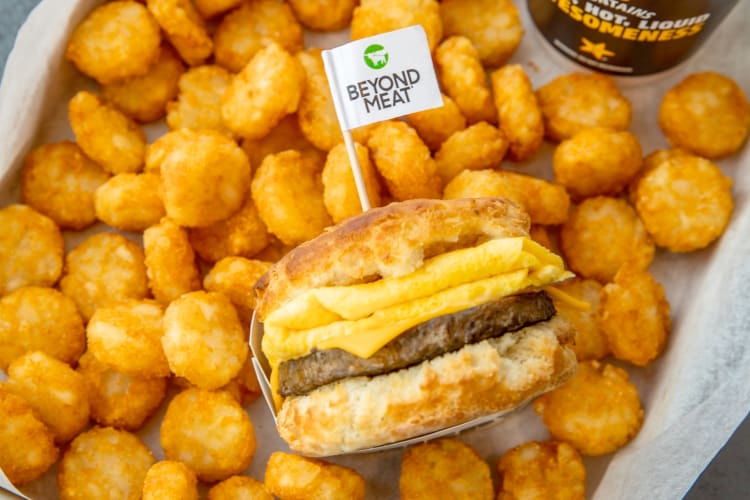 There are a few vegetarian options on the Carl's Jr. breakfast menu