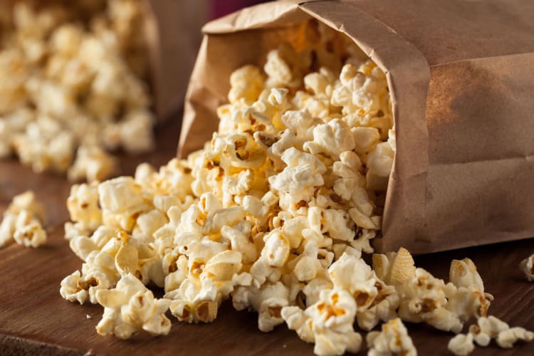 A bag of popcorn.