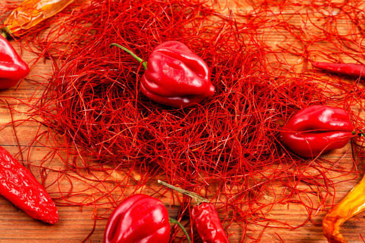 Carolina Reaper peppers.