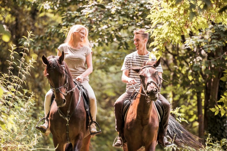 Horseback riding is a great Charleston date idea if you want to explore nature