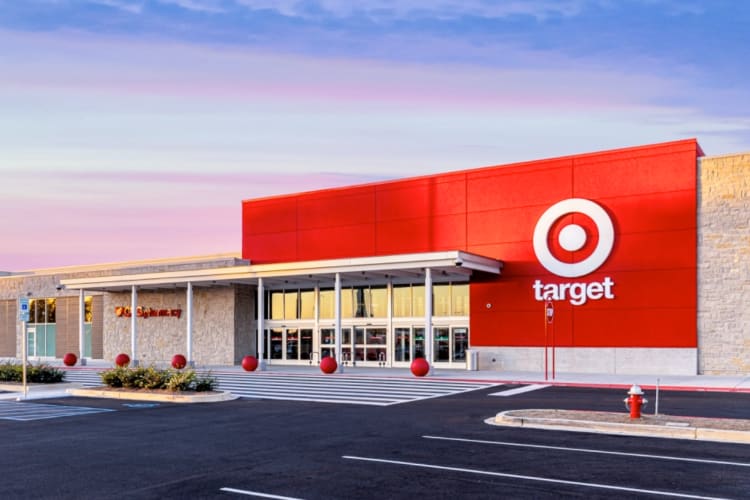 The exterior of a Target store