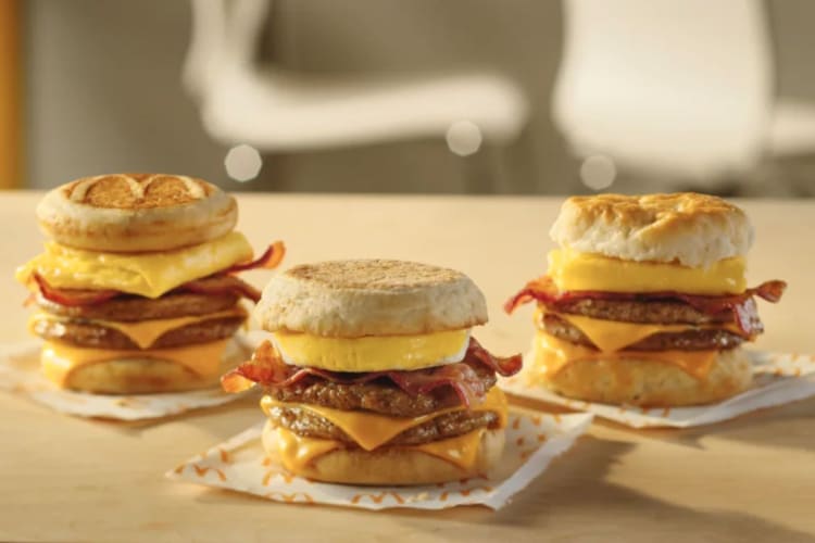 Three McMuffins from McDonald's