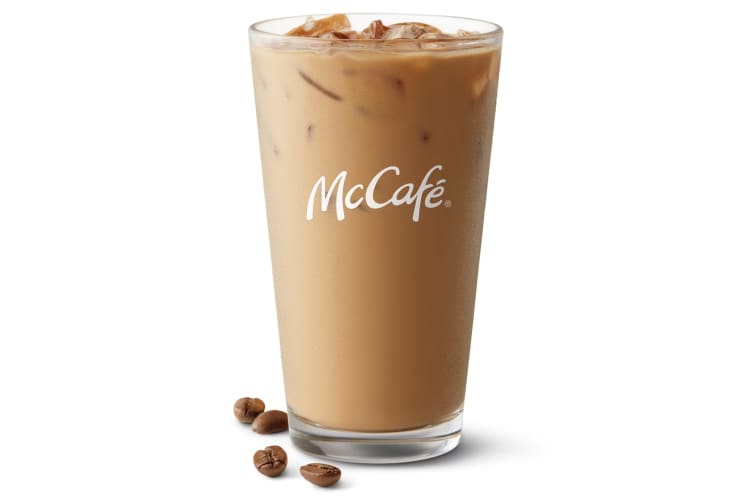 An iced coffee from McDonald's