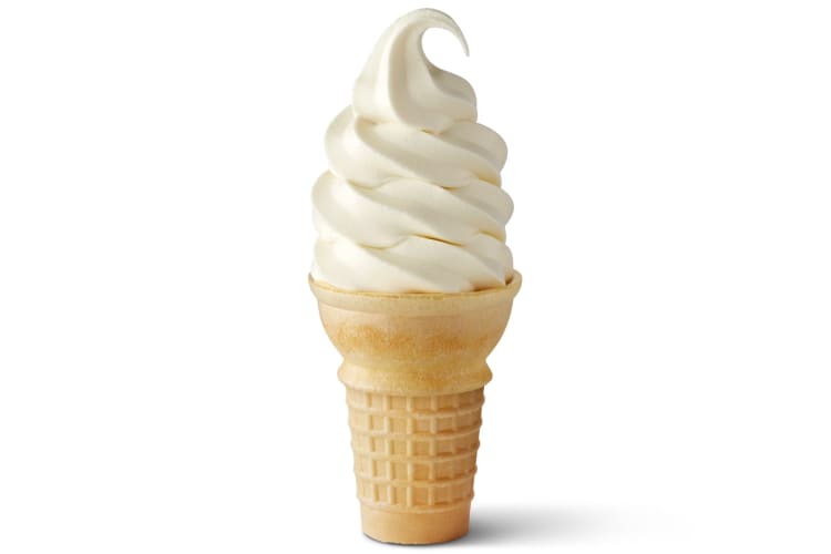 One of the cheapest McDonald's items for dessert is the Vanilla Cone