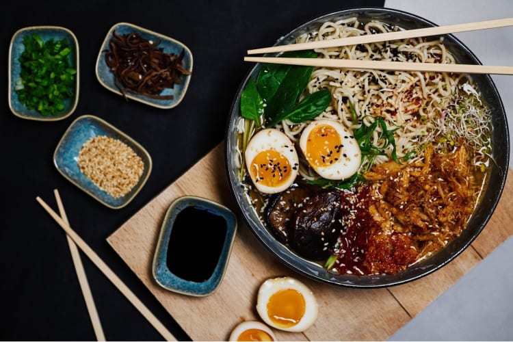Ramen seasoning makes an excellent chicken broth substitute