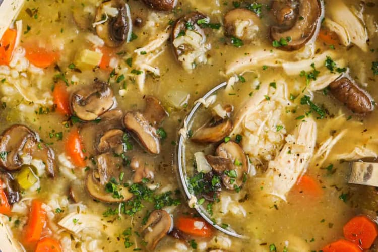 chicken mushroom soup is an easy  healthy crockpot chicken breast recipe