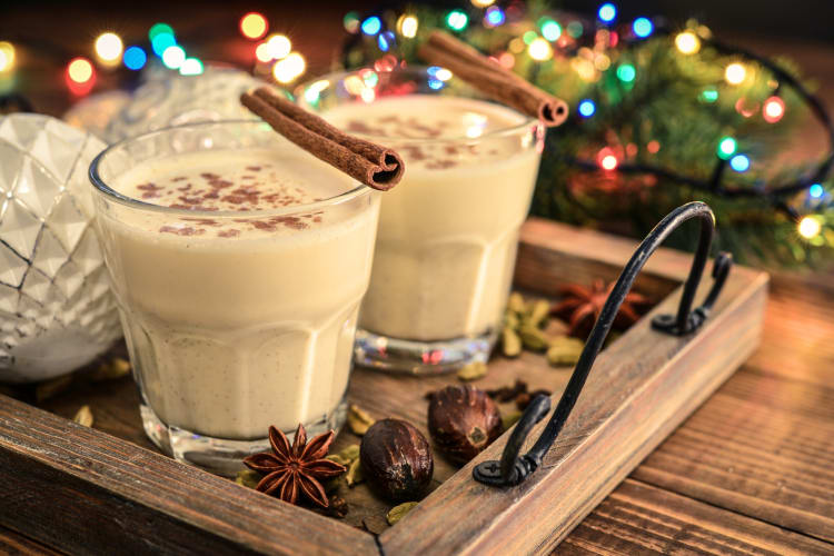 Making homemade eggnog is a fun Christmas date idea
