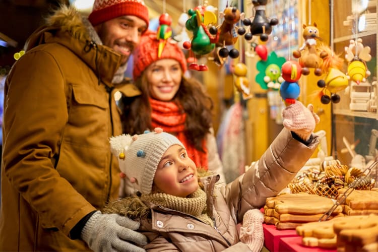 Going to a holiday market is one of the popular Christmas things to do in NYC