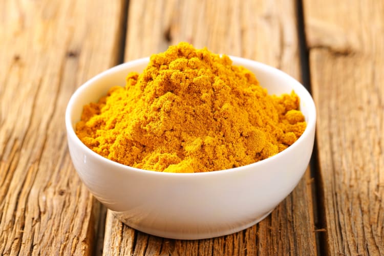 A bowl of curry powder