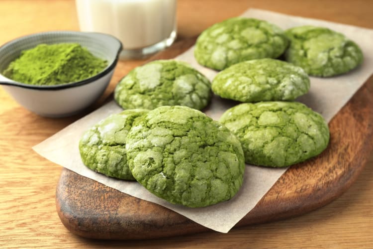Matcha cookies are a unique option for a cookie exchange