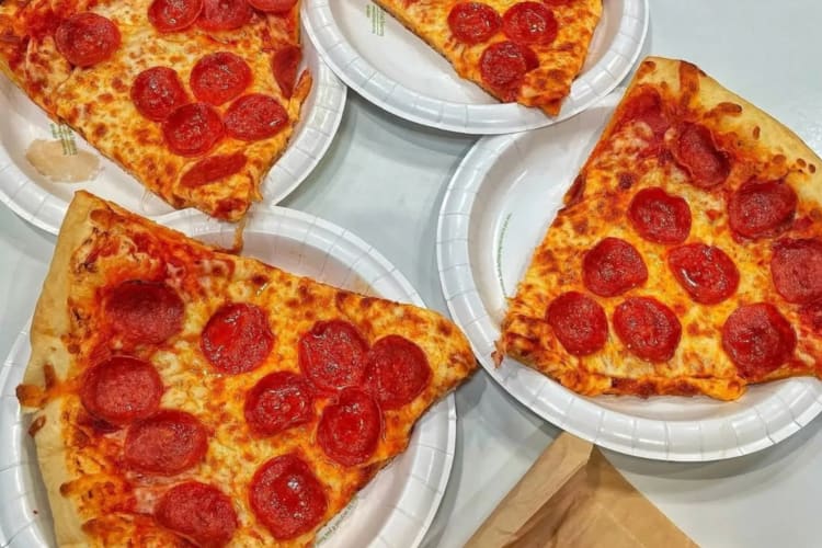 Pizza is one of the most popular dishes in the Costco food court