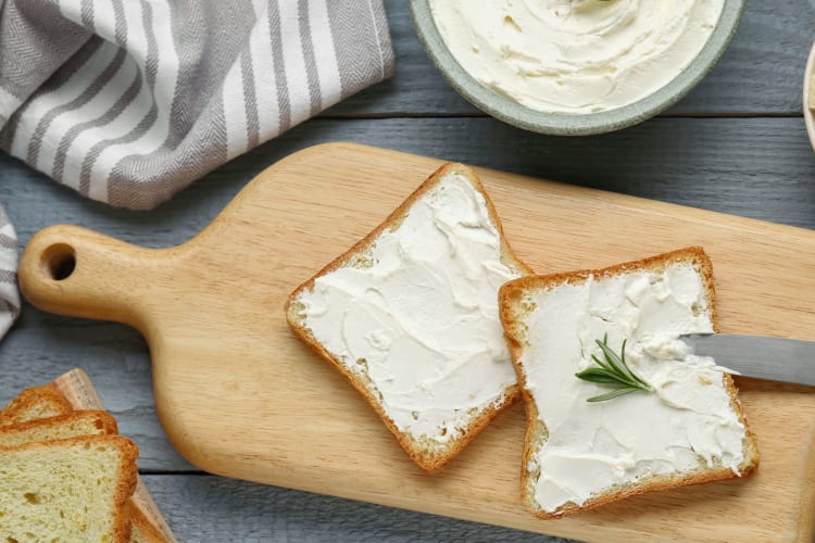 Cream cheese is a great substitute for goat cheese