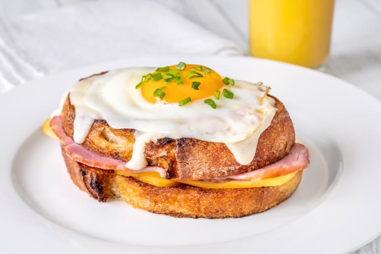 Croque madame as a breakfast food idea