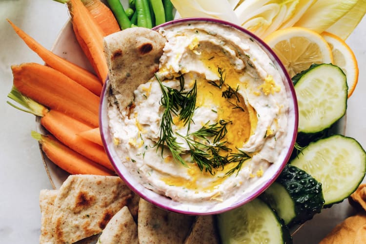 lemon and herb white bean dip is an elegant twist on hummus