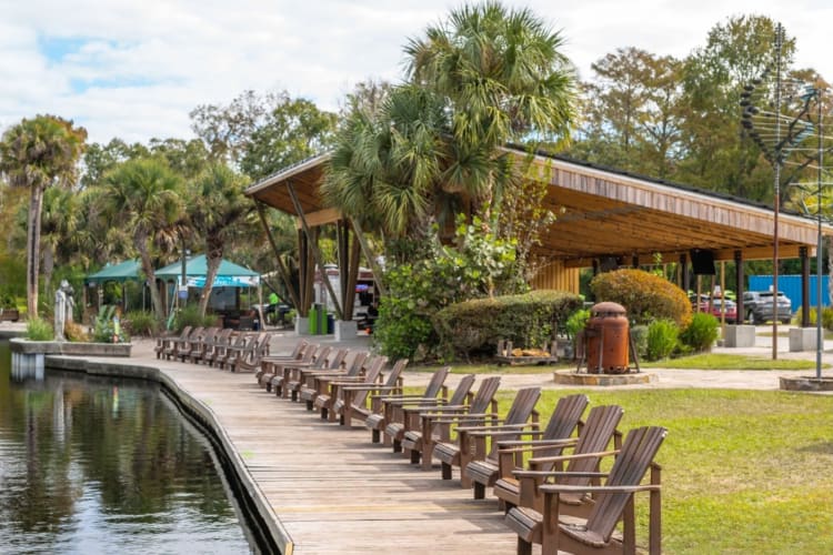 For an outdoor date idea in Orlando take a trip to Wekiva Island