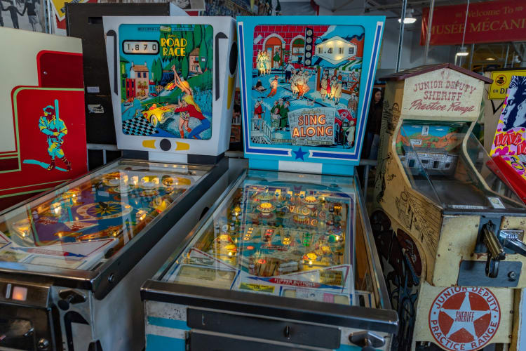 Playing pinball is one of the laid-back date ideas in Colorado Springs