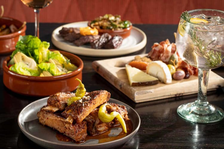 A selection of small plate dishes on a table