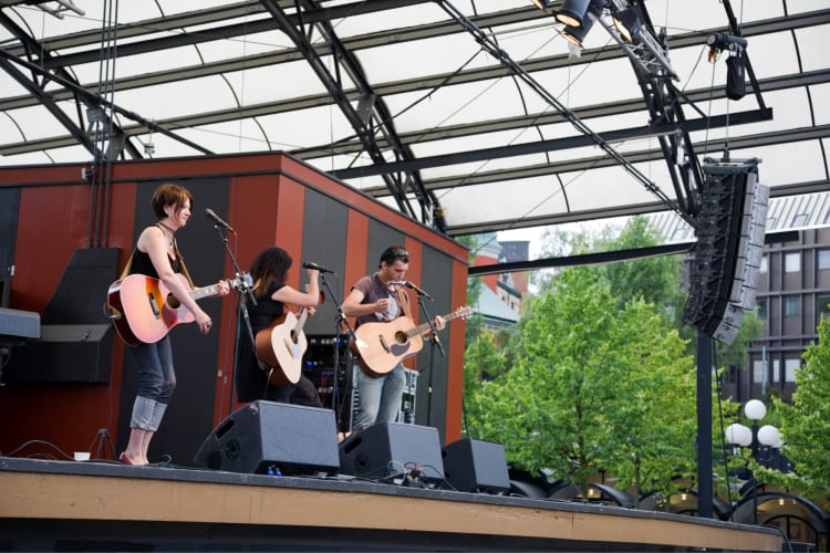 Attending an outdoor concert is a great date idea in Fort Collins