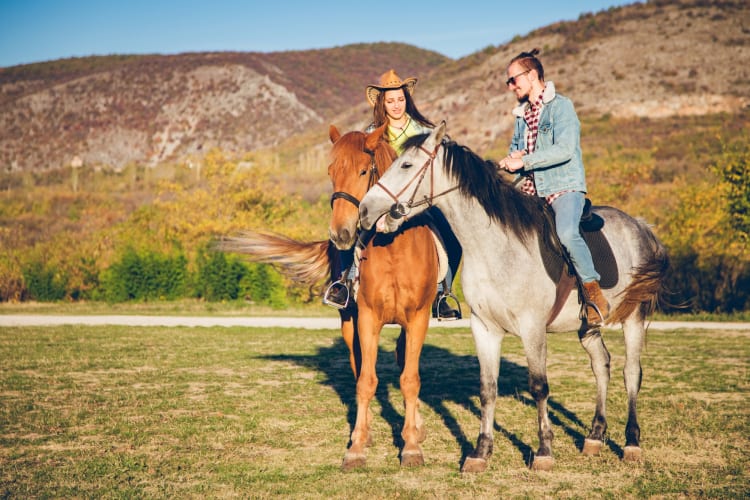 Horse riding is one of many outdoor date ideas in Fort Worth