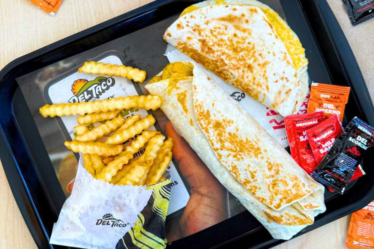 You can get well-done tortillas from the Del Taco secret menu