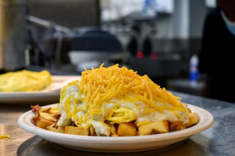 The Hot Mess, a signature meal at this Cincinnati diner.