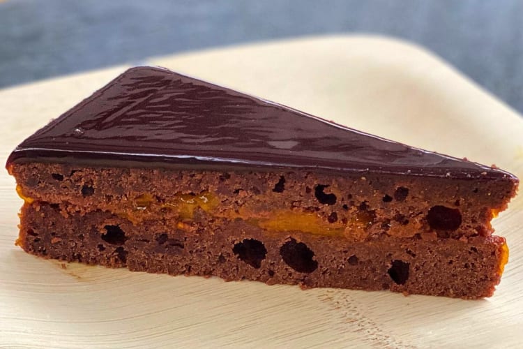 Sachertorte from Dirt Candy, a restaurant on the Lower East Side of NYC