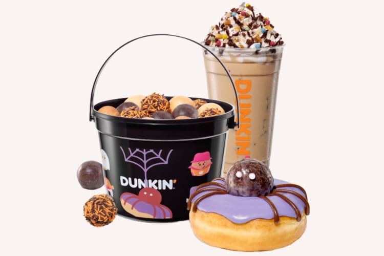 Dunkin' Donuts Halloween menu includes a candy latte and spider donuts