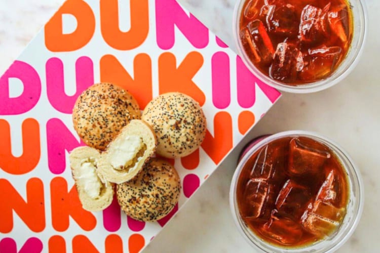 Add some Snackin' Bacon to your Bagel Bites for a delicious Dunkin' Donuts secret menu breakfast.