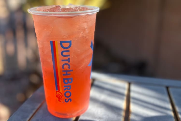 Cowboy Sunset Iced Tea is a popular Dutch Bros secret menu order