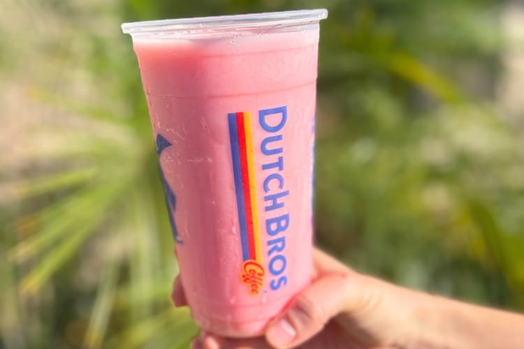 Strawberry Dutch is a sweet Dutch Bros secret menu drink