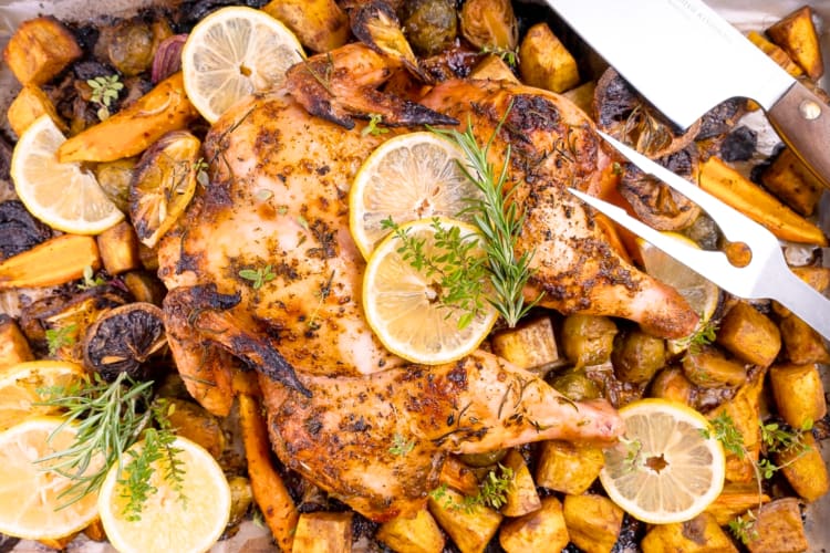 Spatchcock chicken is a popular Easter dinner idea
