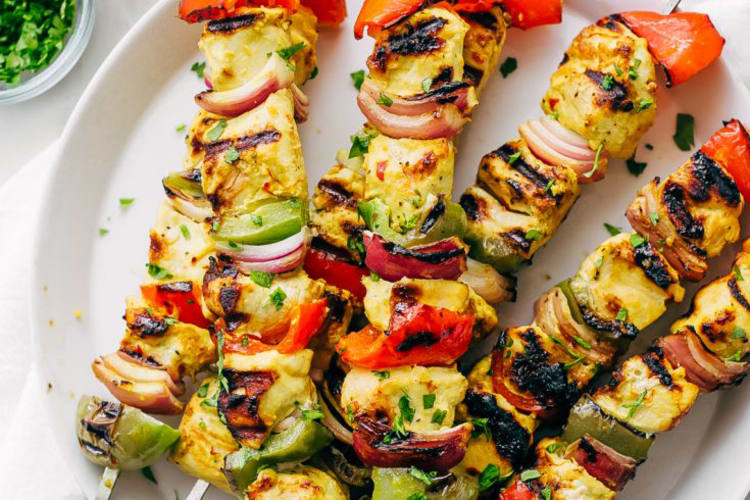 easy persian chicken kebabs are inspired by middle eastern flavors