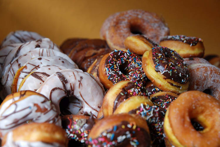 Satisfy your sweet cravings with delectable donuts, a must-try treat in Edinburgh's food scene.