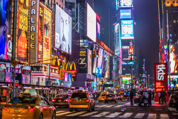 Visiting Times Square is one of the best things to do with family in NYC in the evening