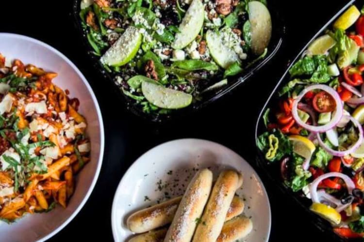 A variety of meals from a restaurant in Chicago, one of the best foodie cities worldwide