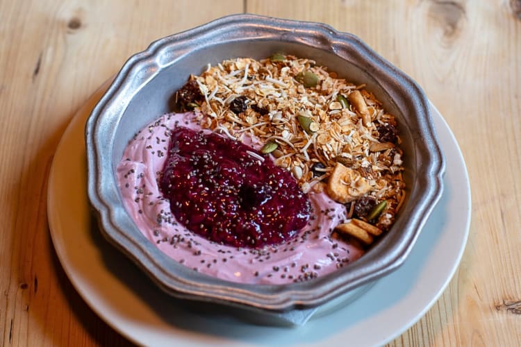 House-made granola from Freemans Restaurant