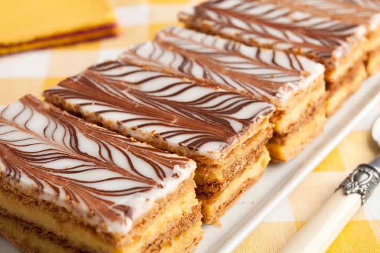 Mille-Feuille on a plate