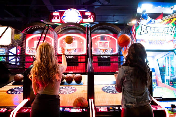 Going to Rec Room is one of the most fun birthday ideas in Calgary for adults