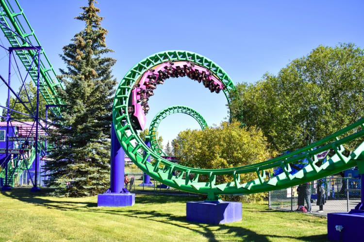 One of the best birthday ideas in Calgary for kids is going to the theme park