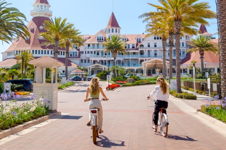 Spending time at Coronado Beach and Hotel is a stylish date idea in San Diego