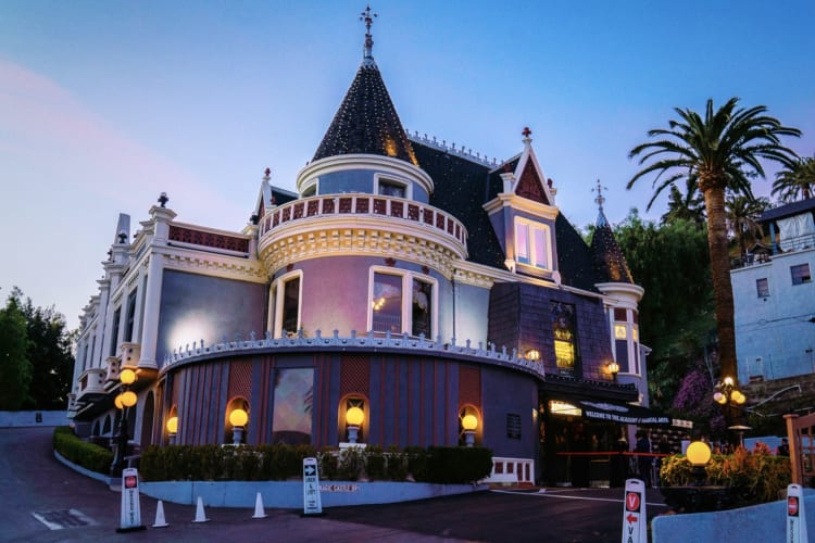 The exterior of The Magic Castle in Los Angeles