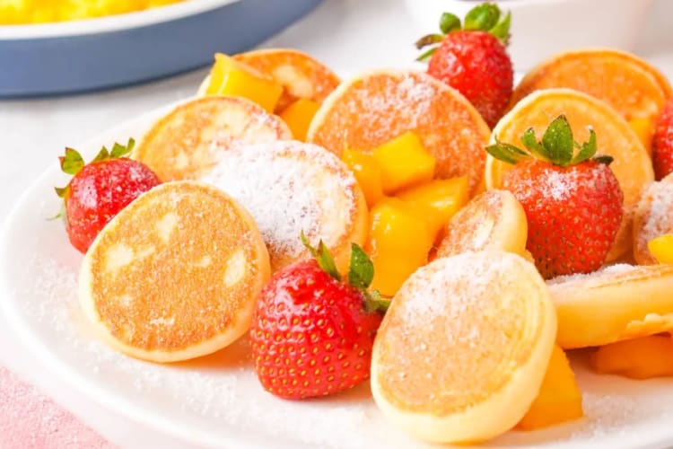 Pancakes are a Galentine&rsquo;s food idea that fits into a cozy brunch.