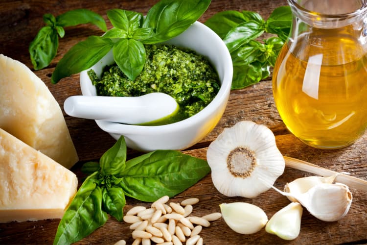 Pesto is the most famous Genoa food