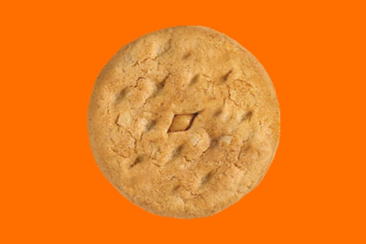 A peanut butter sandwich cookie